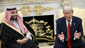Saudi crown prince meets Trump