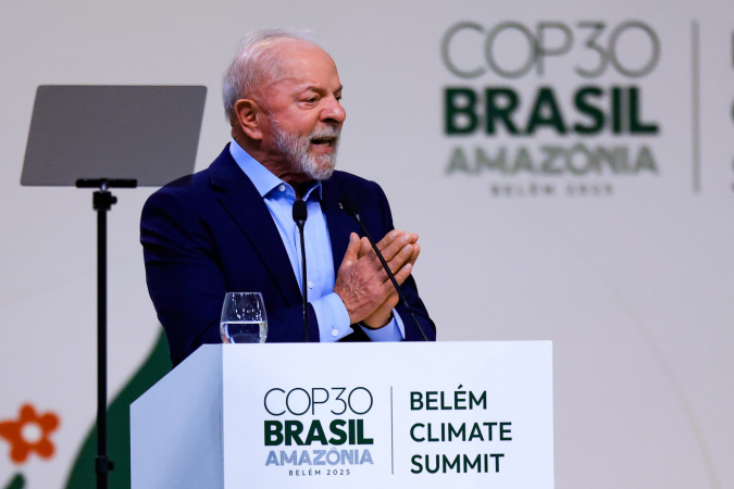 Presidente Lula, durante discurso na Cúpula dos Líderes, em Belém