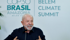 Presidente Lula, durante entrevista com jornalistas estrangeiros