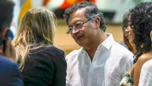Presidente da Colômbia, Gustavo Petro, durante a Cúpula de Líderes, em Belém