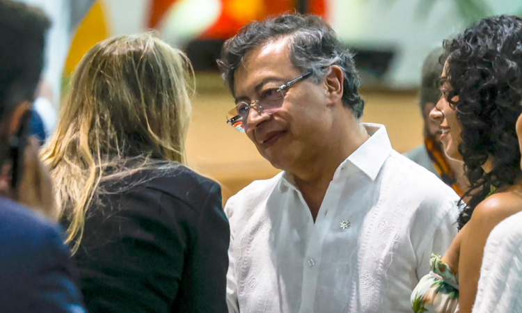 Presidente da Colômbia, Gustavo Petro, durante a Cúpula de Líderes, em Belém