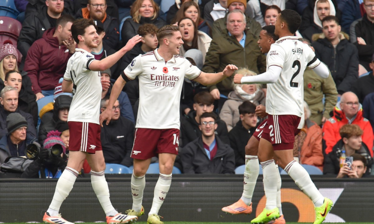 Arsenal vence o Burnely por 2 a 0 neste sábado (1º), pela 10ª rodada da Premier League