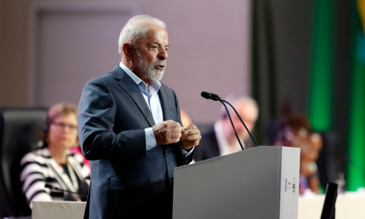 Presidente Lula, durante a cerimônia de abertura da COP30