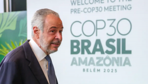 O presidente-designado da 30ª Conferência das Nações Unidas sobre Mudança do Clima (COP30), embaixador André Corrêa do Lago
