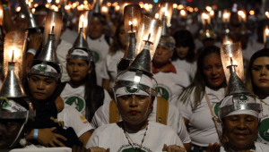Extrativistas marcham na COP por reconhecimento na proteção florestal