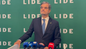 O embaixador do Brasil na Itália, Renato Mosca, em Roma, durante o Lide Brasil e Itália Forum