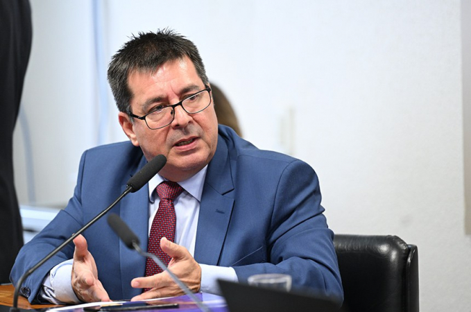 Diretor de Inteligência da PF, Leandro Almada da Costa fala à CPI do Crime Organizado Geraldo Magela/Agência Senado Fonte: Agência Senado