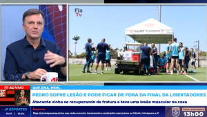 Mauro Cezar Pereira comenta a situação de Pedro, do Flamengo, no programa Bate-Pronto