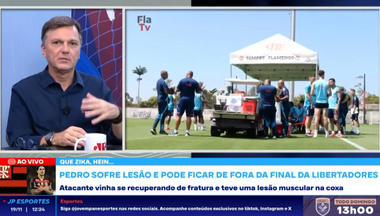 Mauro Cezar Pereira comenta a situação de Pedro, do Flamengo, no programa Bate-Pronto