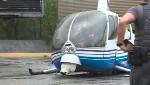 Queda helicóptero