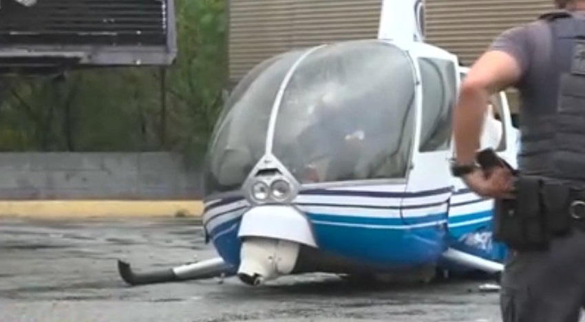 Queda helicóptero