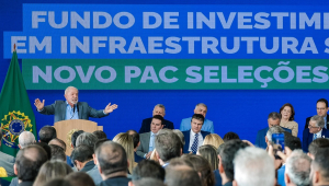 O presidente Lula participa de cerimônia de anúncios do Novo PAC