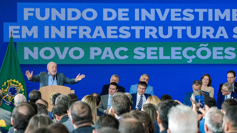 O presidente Lula participa de cerimônia de anúncios do Novo PAC