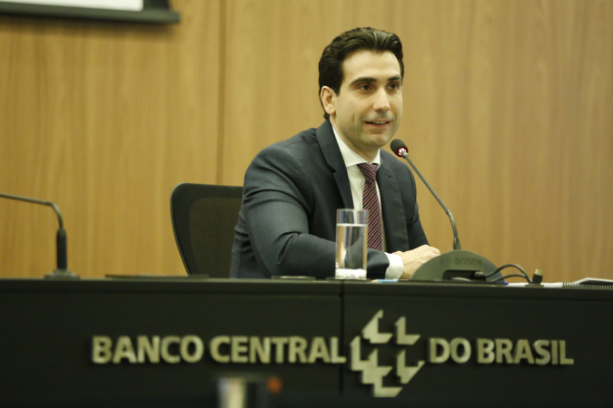 Gabriel Galípolo, durante a apresentação.