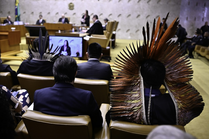 Nesta quarta (10) o Supremo Tribunal Federal (STF) realiza o julgamento das ações que questionam lei do marco temporal das terras indígenas