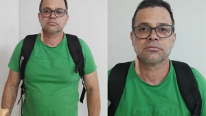 Silvinei Vasques é fotografado após ser preso em aeroporto de Assunção, no Paraguai