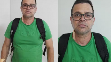 Silvinei Vasques &eacute; fotografado ap&oacute;s ser preso em aeroporto de Assun&ccedil;&atilde;o, no Paraguai