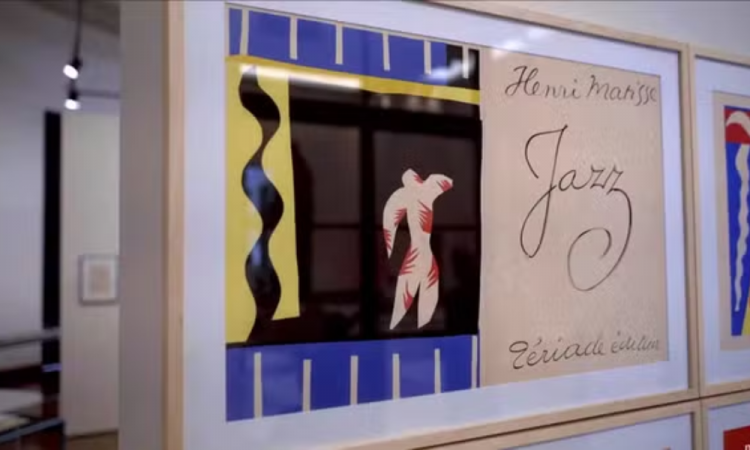 Obra 'O Palhaço', de Matisse, uma das peças roubadas da Biblioteca Mário de Andrade — Foto: Reprodução/Youtube/MAM - Museu de Arte Moderna de São Paulo