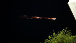 Meteoro ilumina o céu e é visto em vários estados do Nordeste