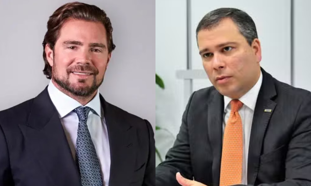 Daniel Vorcaro, fundador do Banco Master (à direita) e o ex-presidente do BRB, Paulo Henrique Costa (à esquerda)  
