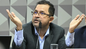 Jucimar Silva foi levado para a Delegacia do Senado por determinação do presidente da CPMI, Carlos Viana