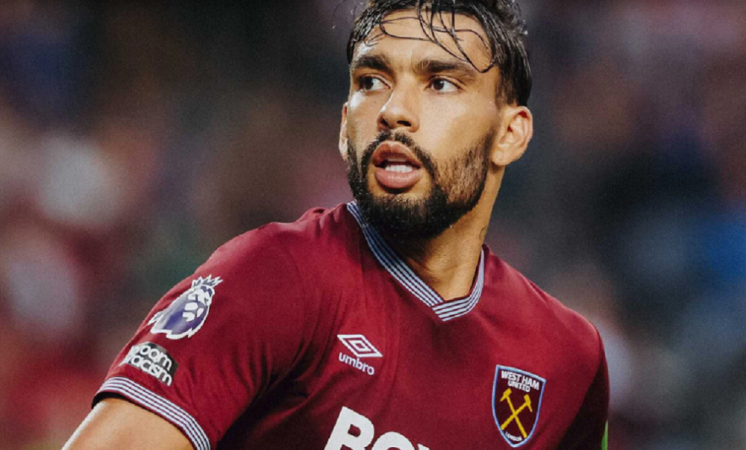 O meia Lucas Paquetá em ação pelo West Ham