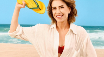 A atriz Fernanda Torres &eacute; a garota-propaganda de comercial da Havaianas que causou pol&ecirc;mica por suposto conte&uacute;do pol&iacute;tico