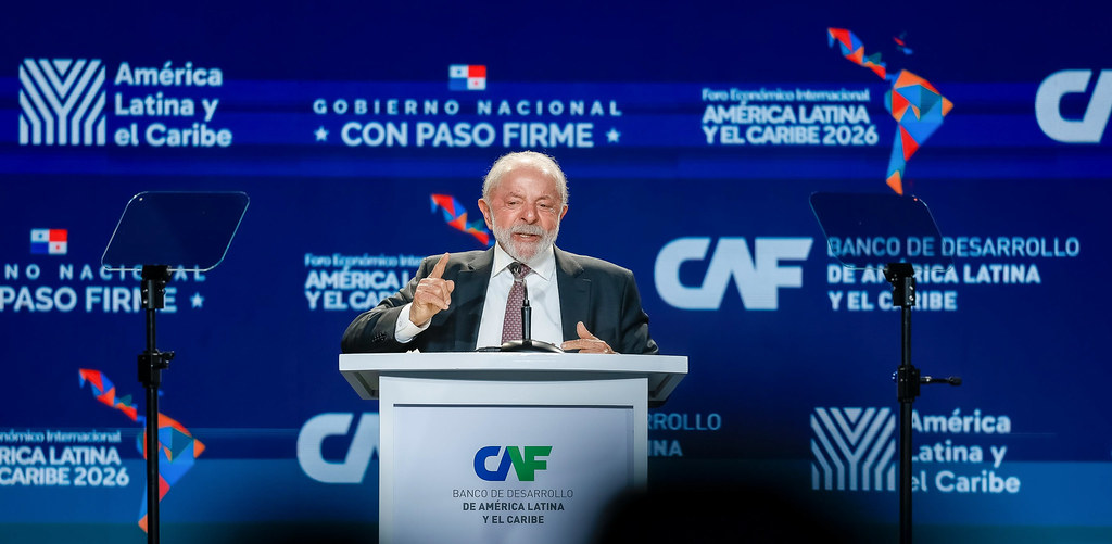 Lula, durante o Fórum Econômico Internacional da América Latina