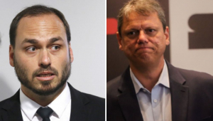 Carlos Bolsonaro e Tarcísio de Freitas