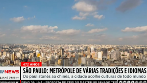 Jovem Pan produziu uma série em episódios sobre o aniversário da cidade de São Paulo