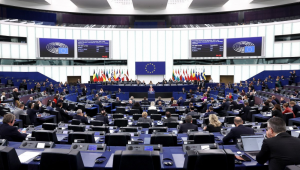 Reunião do Conselho Europeu, no Parlamento Europeu, em Estrasburgo, no leste da França