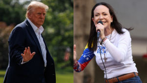 Trump recebe María Corina Machado em almoço privado na Casa Branca