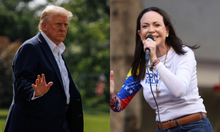 ​Trump recebe María Corina Machado em almoço privado na Casa Branca