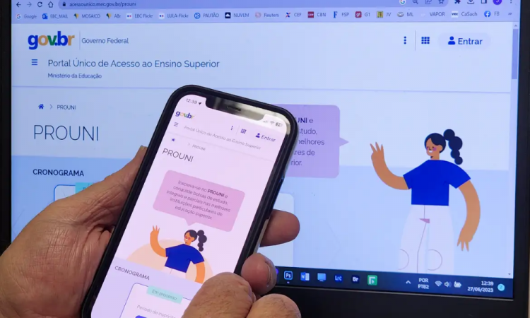 ​Prouni 2026 abre inscrições para o 1º semestre nesta segunda-feira