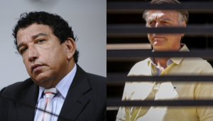 Senador Magno Malta e o ex-presidente Jair Bolsonaro