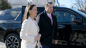 maria corina machado na caa branca