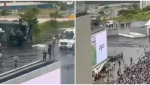 Caminhão do Batalhão de Choque atropela torcedor do Santos