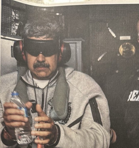 Trump publica foto de Maduro algemado em navio americano