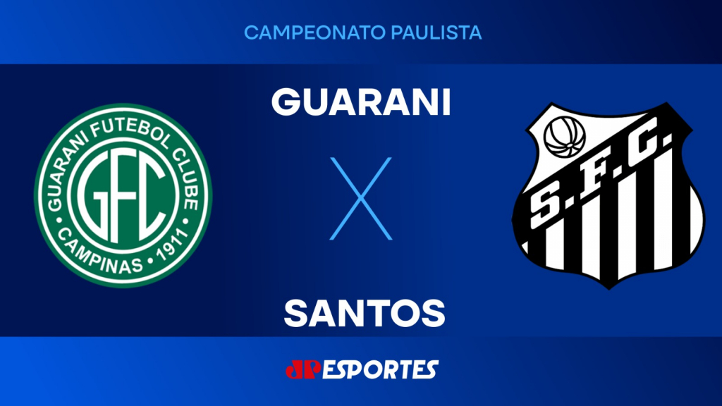 Guarani x Santos: confira a transmissão da Jovem Pan ao vivo