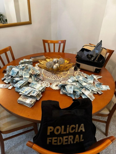 Quantia apreendida pela PF na 3ª fase da Operação Barco de Papel