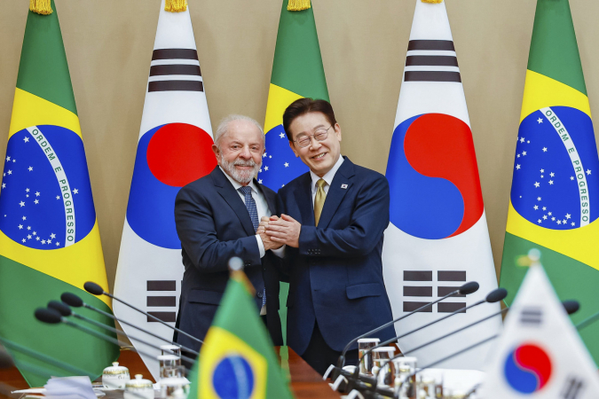 23.02.2026 - Presidente da República, Luiz Inácio Lula da Silva, durante reunião privada com o Presidente da República da Coreia Local: Cheong Wa Dae Foto: Ricardo Stuckert/PR