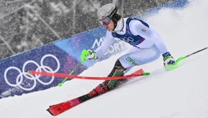 Lucas Pinheiro durante prova slalom