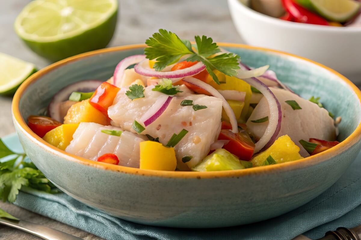 Ceviche de pescada-branca 