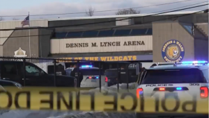 Ataque a tiros ringue de hóquei em Rhode Island, nos Estados Unidos