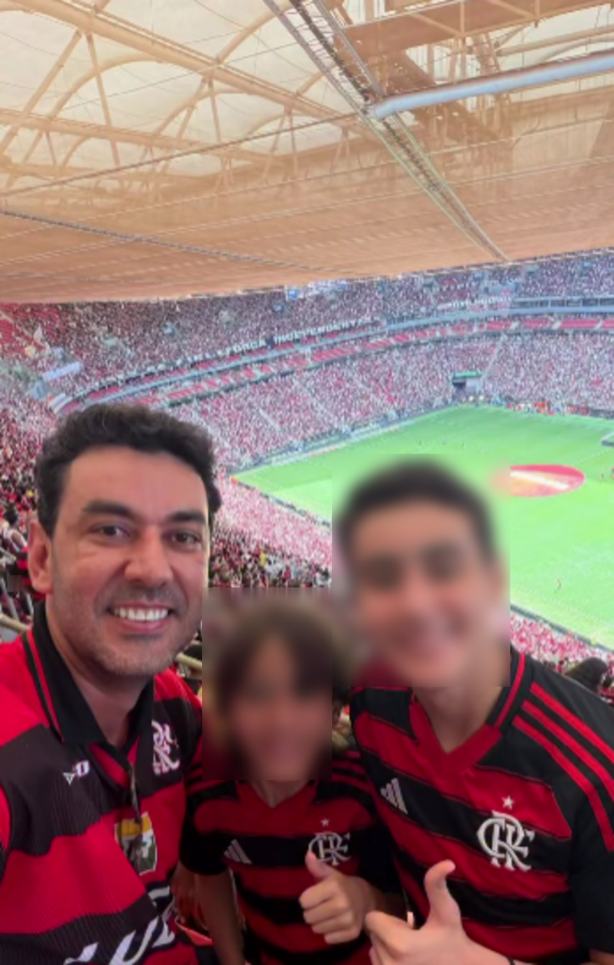 Thales com os filhos