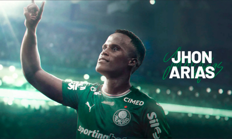 Palmeiras anuncia contratação de Jhon Arias até 2029