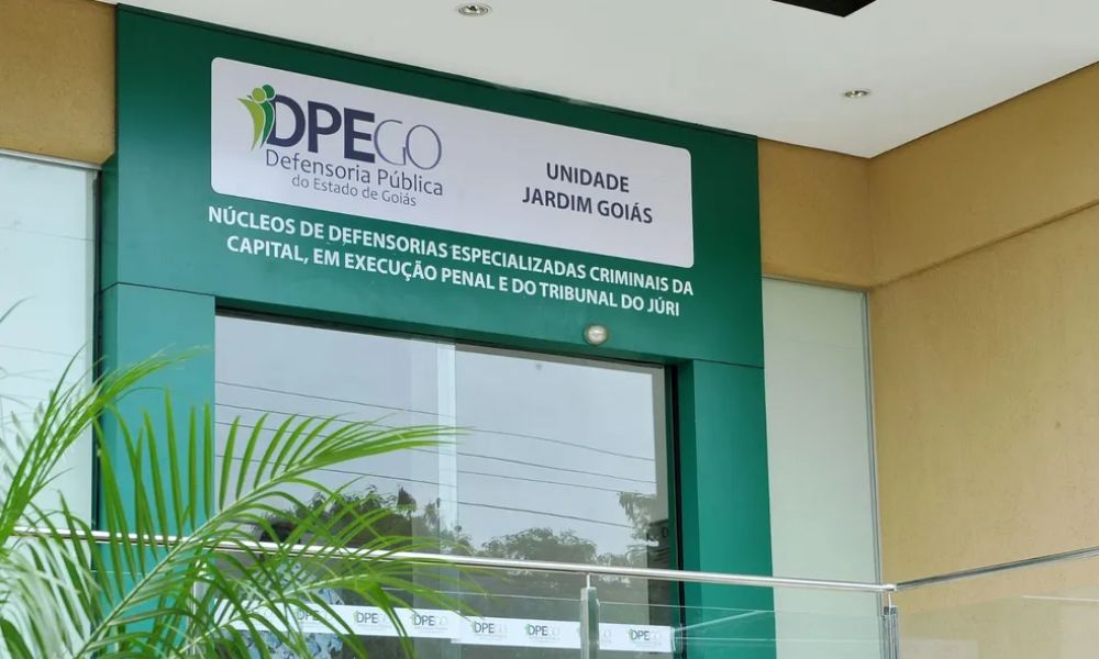 Fachada da Defensoria Pública de Goiás