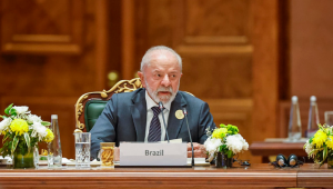 Presidente Lula (PT) durante a Sessão plenária com almoço de trabalho, no Centro de Convenções Bharat Mandapa, em Nova Délhi, na Índia
