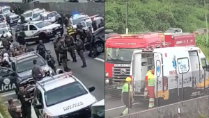 PM da reserva é perseguido e baleado por outros PMs no litoral de SP