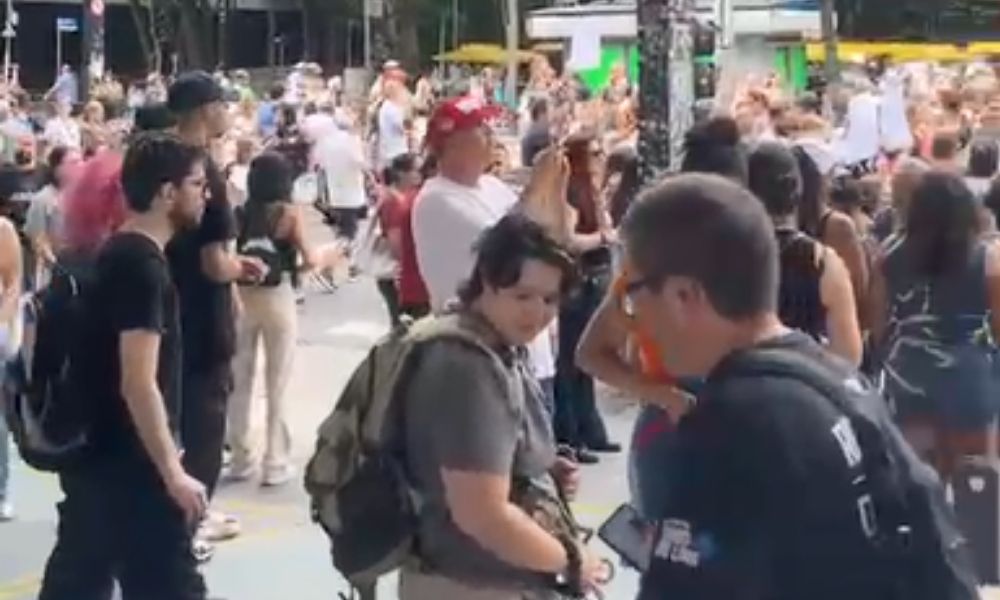 manifestação na paulista orelha